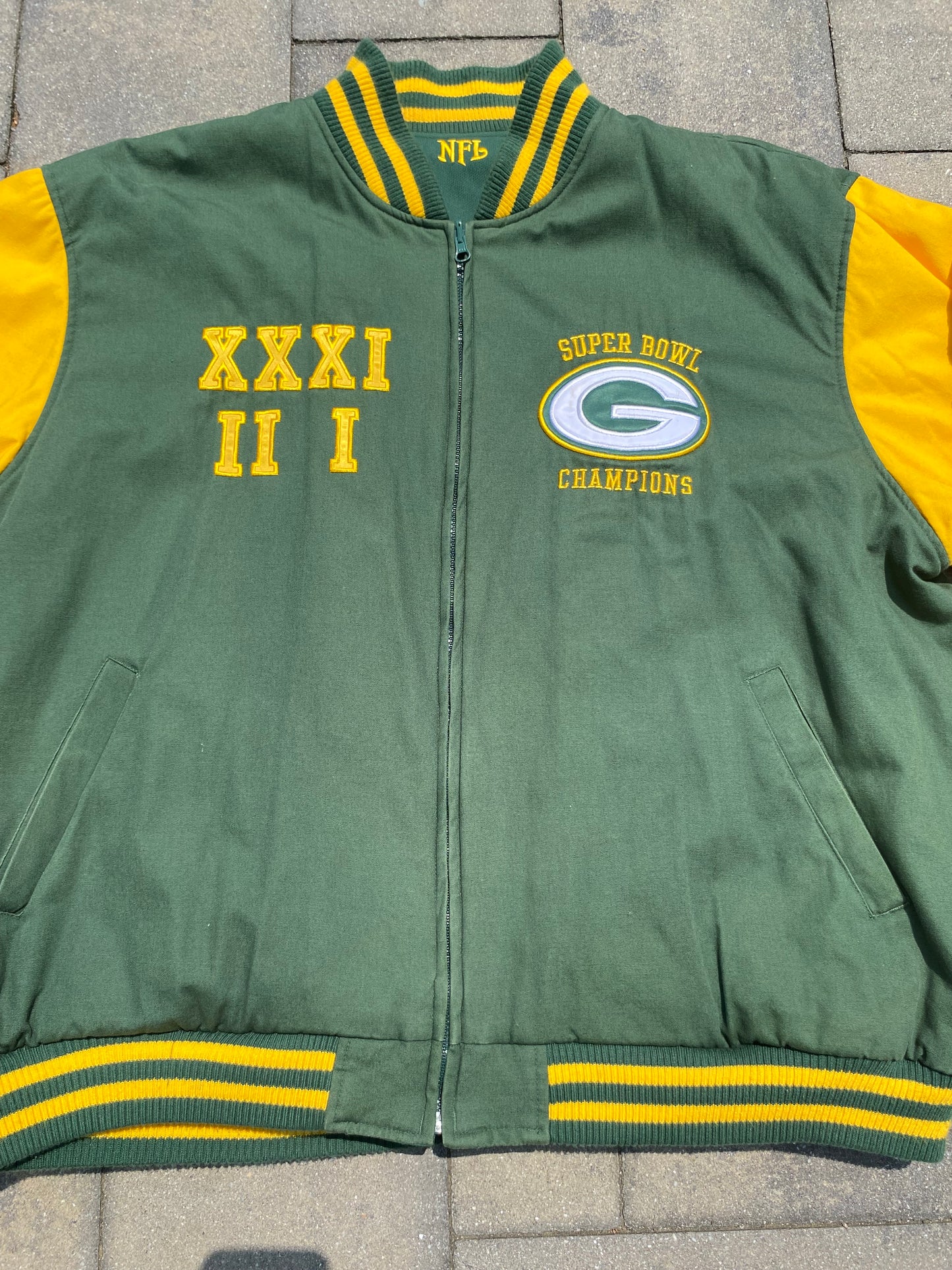 NFL Green Bay Packers Reversible Super Bowl Jacket