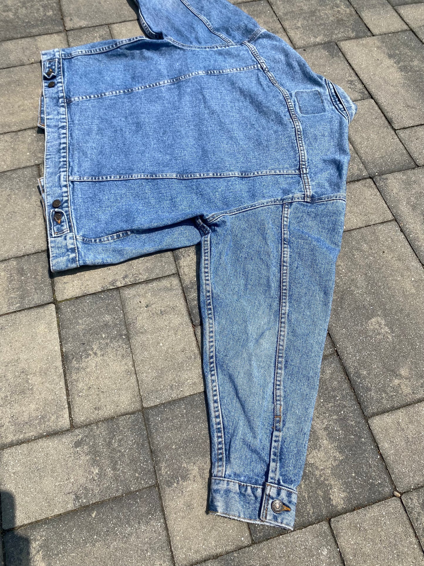 Levi stauss Vintage 90's Demin Trucker Jacket Medium Wash 70507 4890 Mens Large