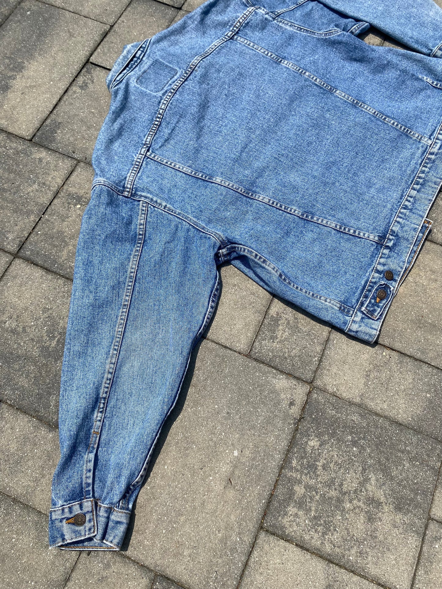 Levi stauss Vintage 90's Demin Trucker Jacket Medium Wash 70507 4890 Mens Large