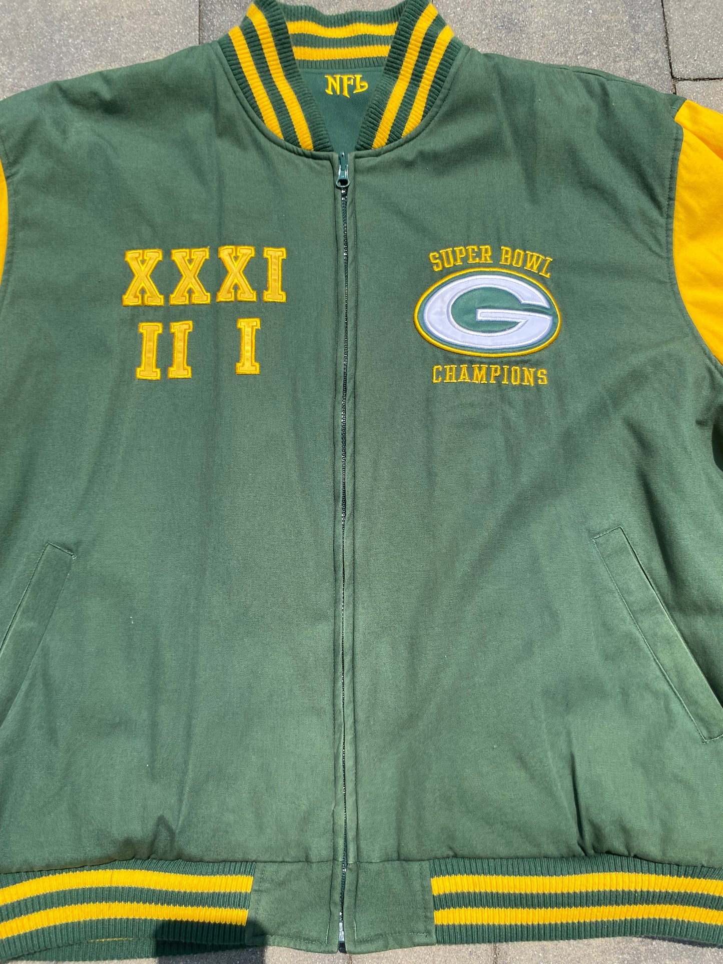 NFL Green Bay Packers Reversible Super Bowl Jacket